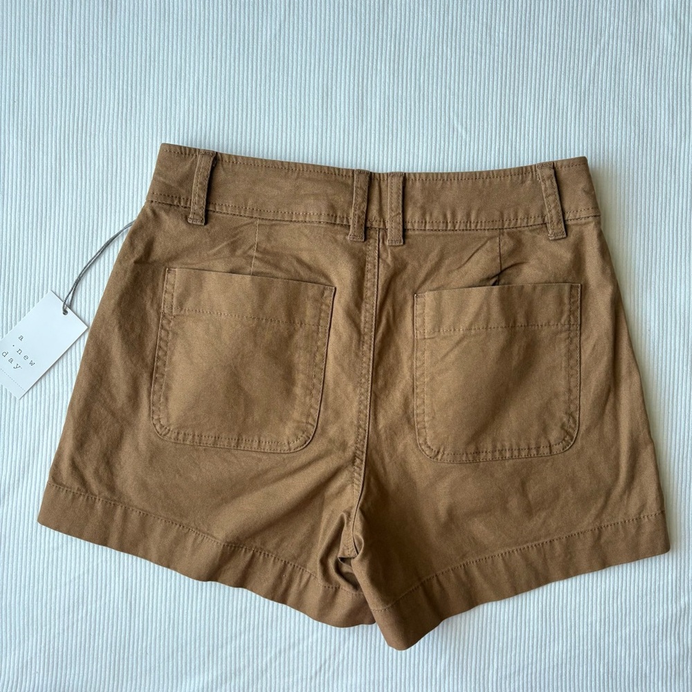 A New Day Tan Stretch Cotton Shorts - Picture 2 of 7